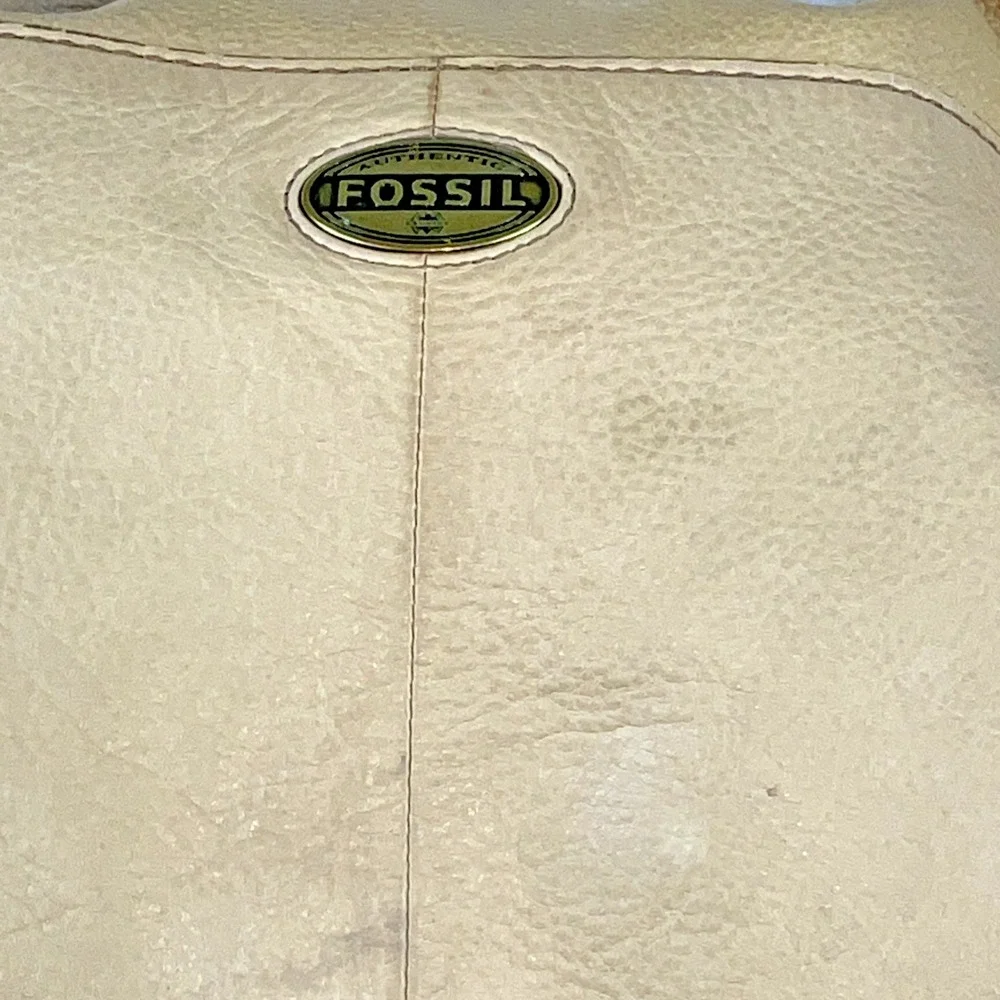 Fossil Explorer Leather Hobo Bag‎ Long Live Vintage Tan Cowhide Adjustable Strap
